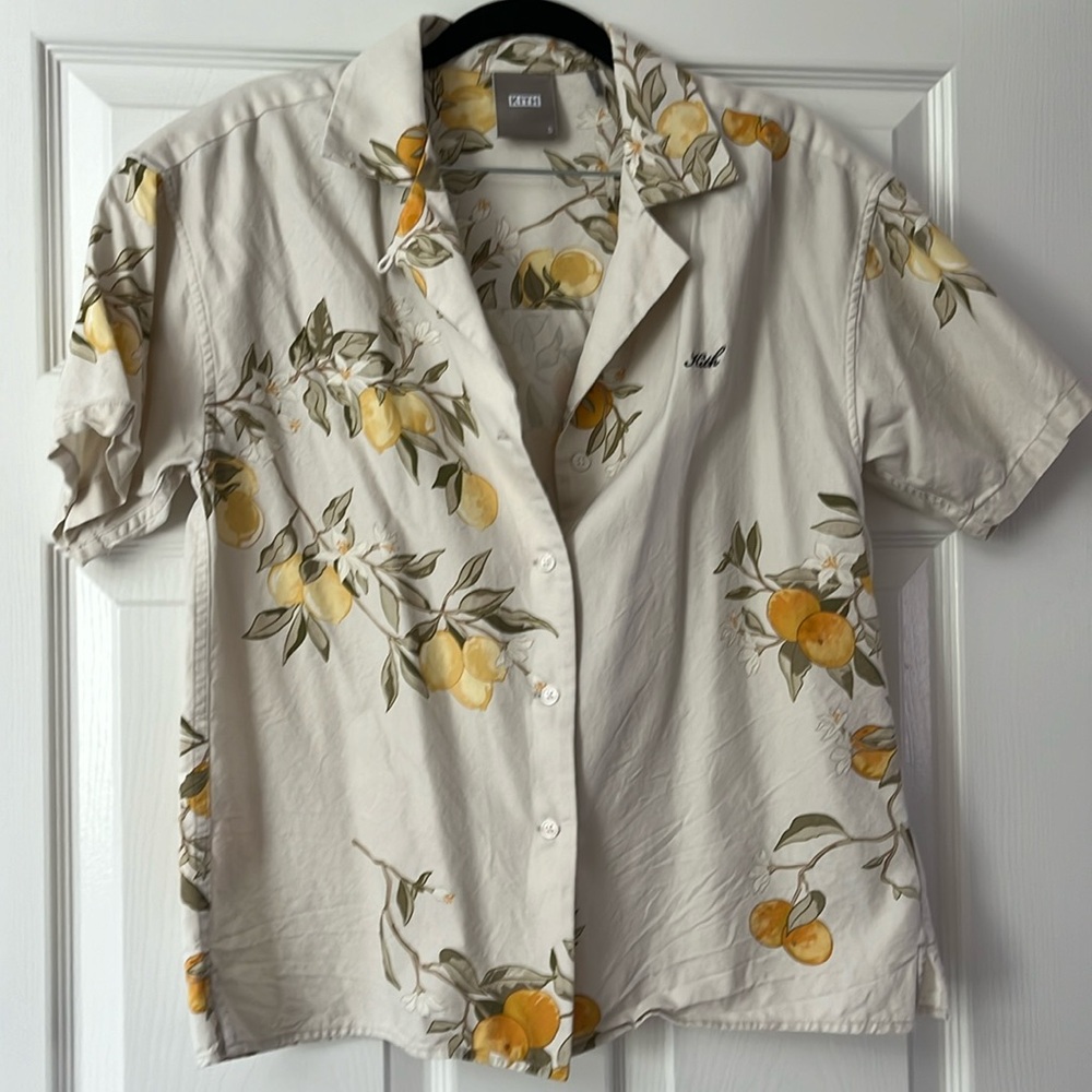 Kith lemon print shorts set size small